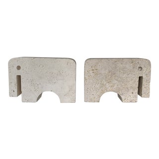 Fratelli Mannelli Travertine Elephants Italy, 1970s For Sale