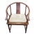 Mid 20th Century Michael Taylor for Baker Asian Inspired Horseshoe Back Single Chair For Sale
