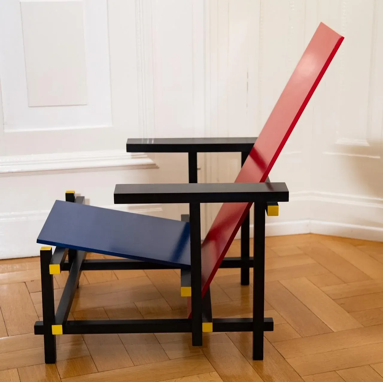 Red and Blue Chair by Gerrit Rietveld for Cassina | Chairish