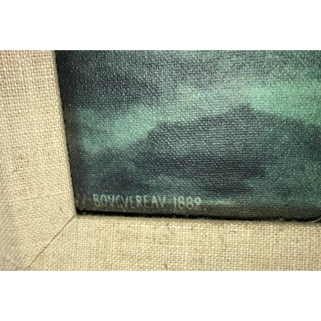 Art Nouveau William-Adolphe Bouguereau French Mystical "Evening Mood" Canvas Print in Frame For Sale - Image 3 of 12