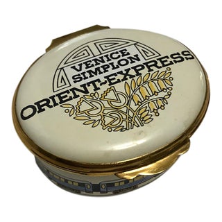 1980s Orient Express Enamel Box For Sale