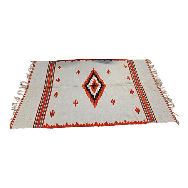 Late 20th Century Mexican Serape Rug For Sale