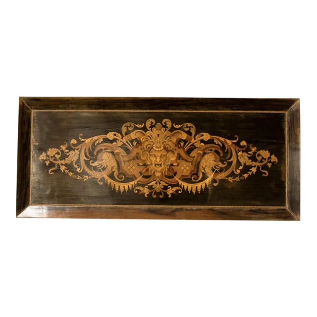 19th Century French Framed Marquetry Piece For Sale