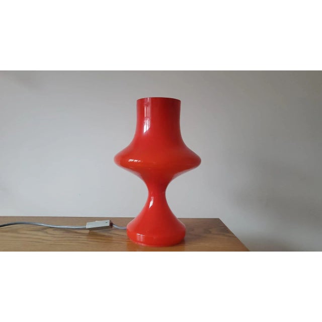 Glass Mid-Century Glass Table Lamp, Tabery, 1970s For Sale - Image 7 of 13