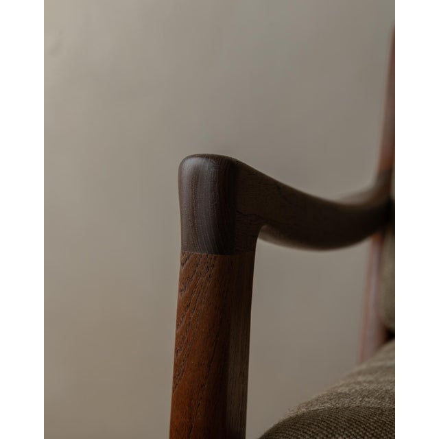 Vintage Danish Senator 2-Seater Sofa with Teak Frame by Ole Wanscher for Cado, 1960s For Sale - Image 13 of 18