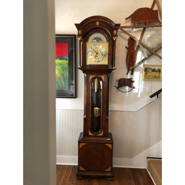 James Stewart & Sons Mahogany Longcase Grandfather Clock Chairish