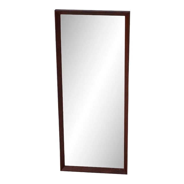 Mid-Century Danish Rosewood Frame Mirror, 1960s For Sale