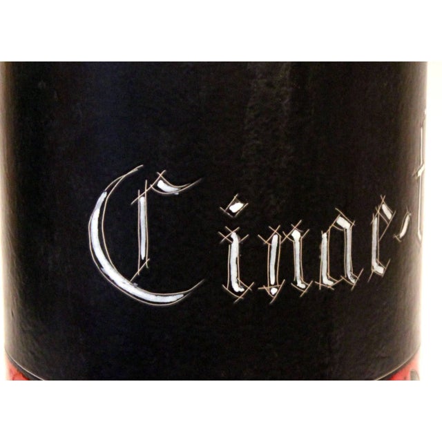 Ceramic Large Vintage Italian Art Pottery Apothecary Jar Lamp For Sale - Image 7 of 11