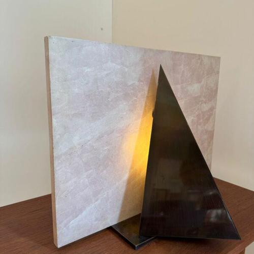 Vintage Marble Table Ambiance Light, 1970s For Sale - Image 8 of 10
