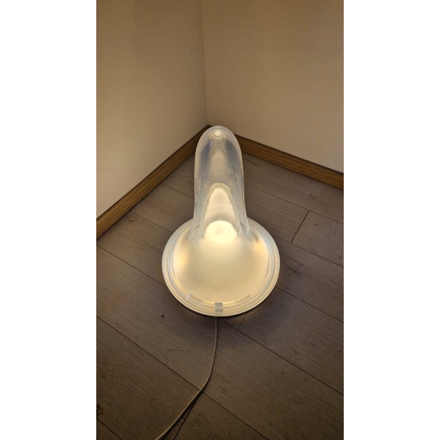 Silver Ciuccio Table Lamp in Murano Glass and Metal by V. Nason, 1980s For Sale - Image 8 of 17