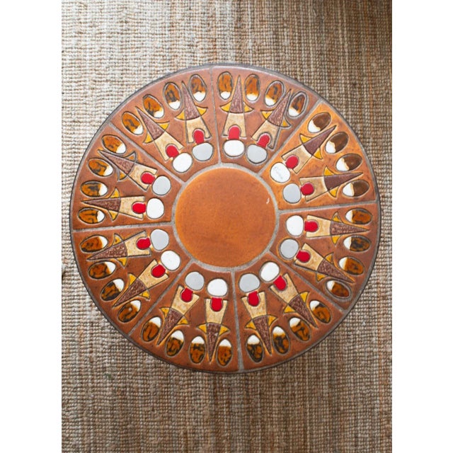 Ceramic Coffee Table by Raymond Corroyez, 1960s, in Very Good conditions. Designed 1960 to 1969 This piece has an...