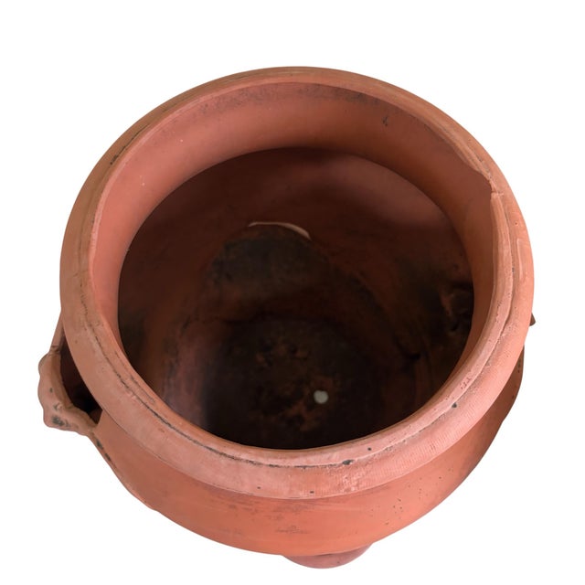 Vintage Terracotta Elephant Motif Strawberry Planter Pots, A Pair For Sale - Image 11 of 11