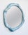 White Bleached Maple and Wood Stain Round Wall Mirror by Alexander Knysch For Sale - Image 6 of 8