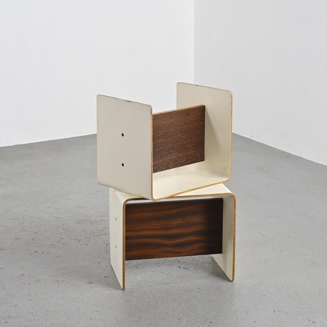 Bedside Tables by Pierre Guariche for La Plagne, 1968, Set of 2 For Sale - Image 14 of 18