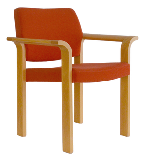 Vintage Armchair in Red by Magnus Olesen, 1980s