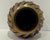 1960s Brutalist Brass Caged Cobalt Glass Twisted Swirl Tea Light Holder MCM Vintage For Sale - Image 5 of 6