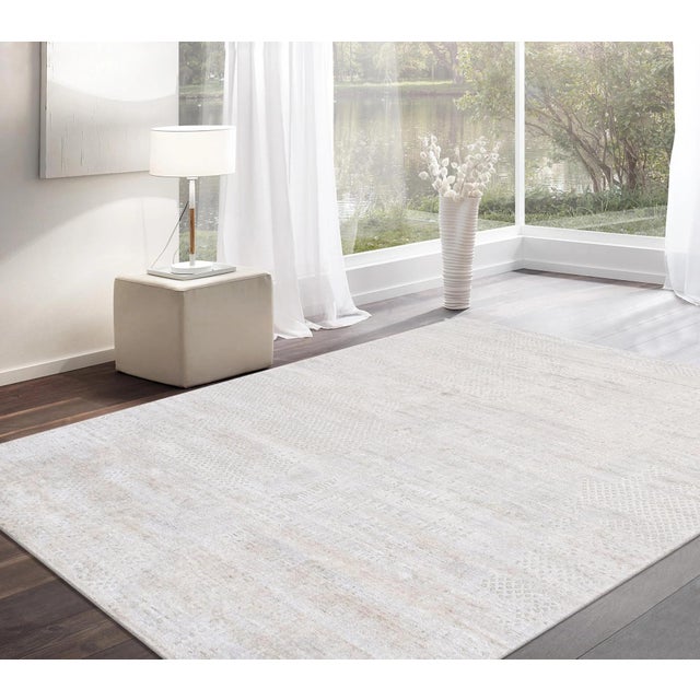 Pasargad Home Adra Beige Area Rug- 5' 4" X 7' 8" For Sale In New York - Image 6 of 6
