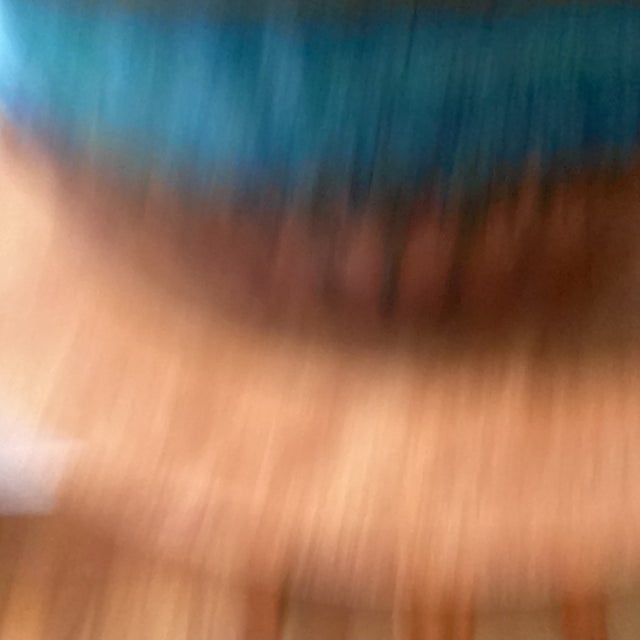 Vintage Large and Heavy Copper Green With Drip Glaze Ceramic Low Bowl Planter For Sale - Image 4 of 12