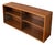 Mid-Century Danish Teak Bookcase with Sliding Glass Doors, 1960s For Sale