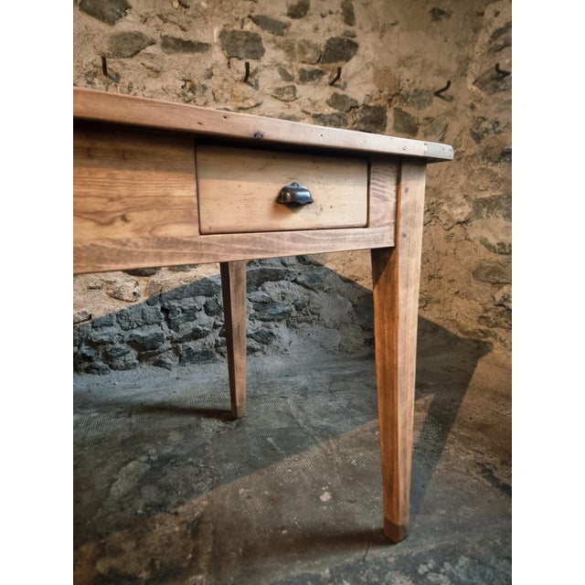 Antique French Dining Table or Worktable with Drawers, 1900s For Sale - Image 13 of 18