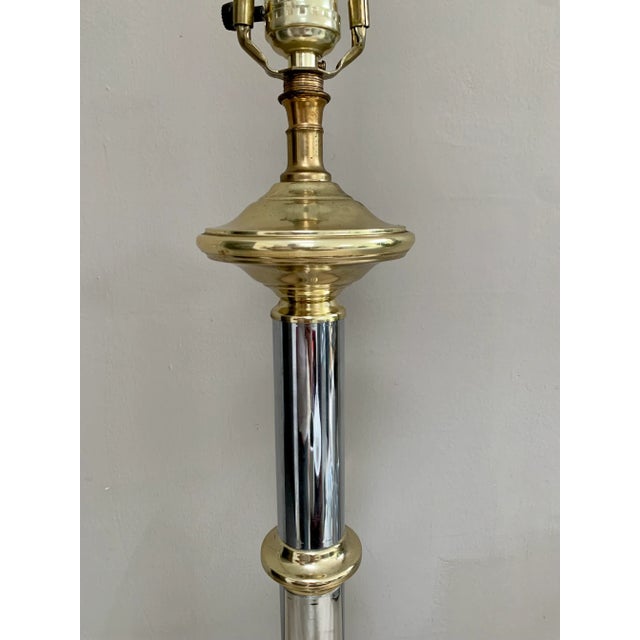 Vintage Faux Bamboo Table Lamp For Sale - Image 4 of 6