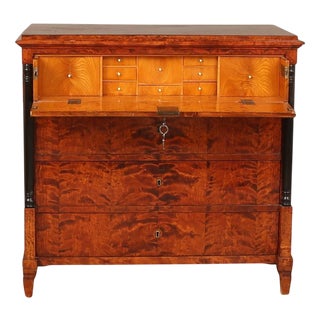Antique Swedish Biedermeier Secretaire, 1800s For Sale