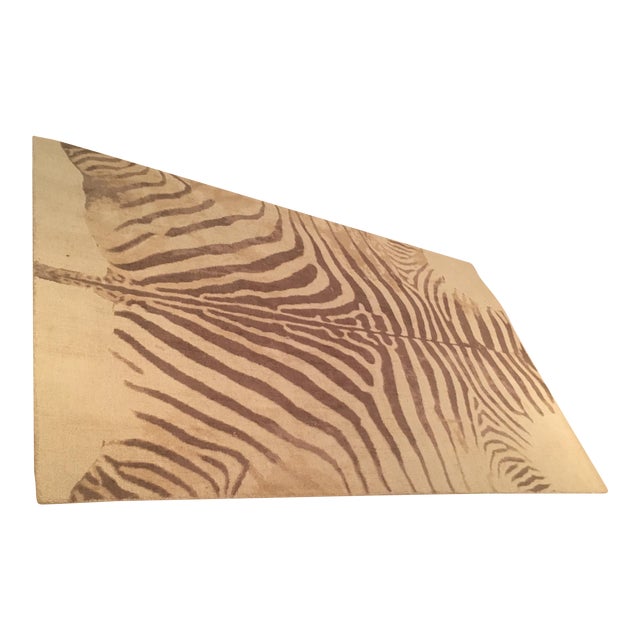Printed Zebra Rug 5" x 8" Chairish