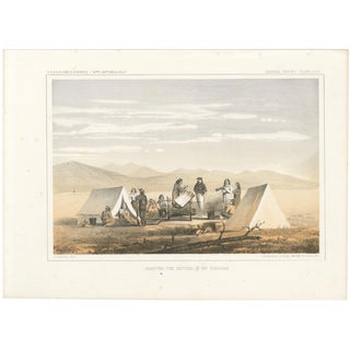 Pioneer Scene: Awaiting the Return of Mr. Tinkham in the American West, 1856 For Sale