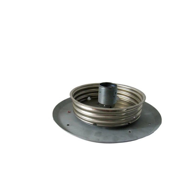 Gold Large Ufo Wall Lamp in Opal Glass & Brass by Valenti, Italy, 1970s For Sale - Image 8 of 10