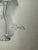 1940s 1940s Original Signed Graphite Illustration of Child Holding Doll, 12 × 8.25 In. For Sale - Image 5 of 6