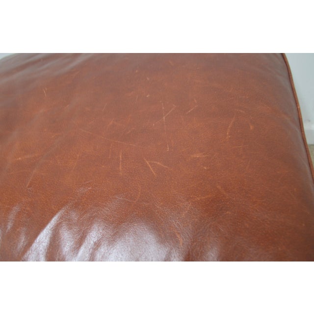 Ralph Lauren Leather Ottoman For Sale - Image 10 of 12