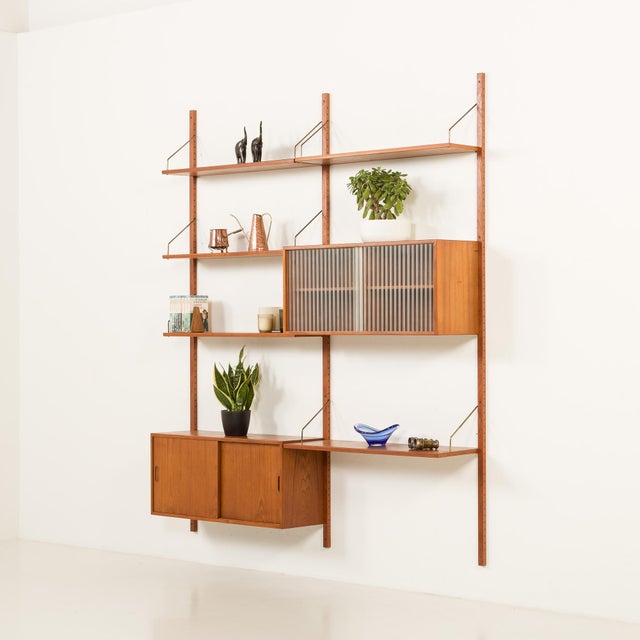 Vintage Two Bay Wall Unit from Hansen and Guldborg, 1960s For Sale - Image 16 of 16