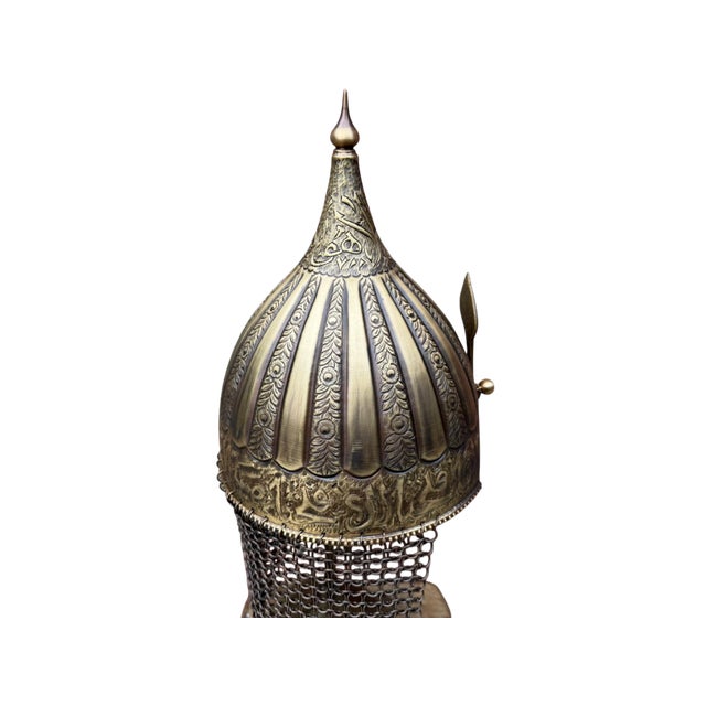 Fluted Ottoman Chichak Helmet For Sale - Image 9 of 14