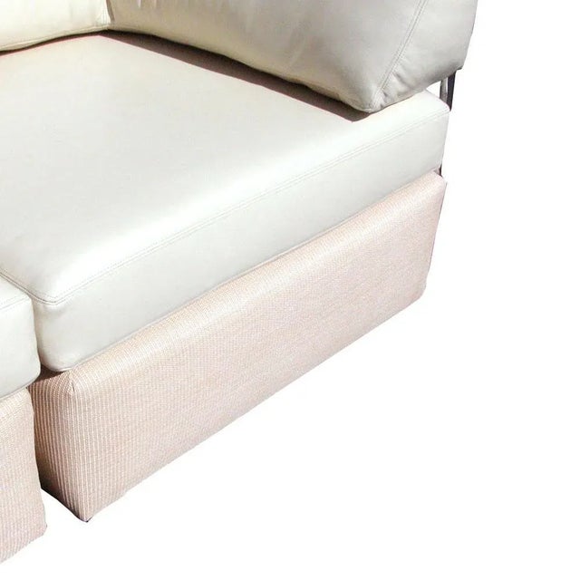 Mid 20th Century Vintage Mid-Century Chrome Pas De Urbino Style Three-Piece Sectional For Sale - Image 5 of 8