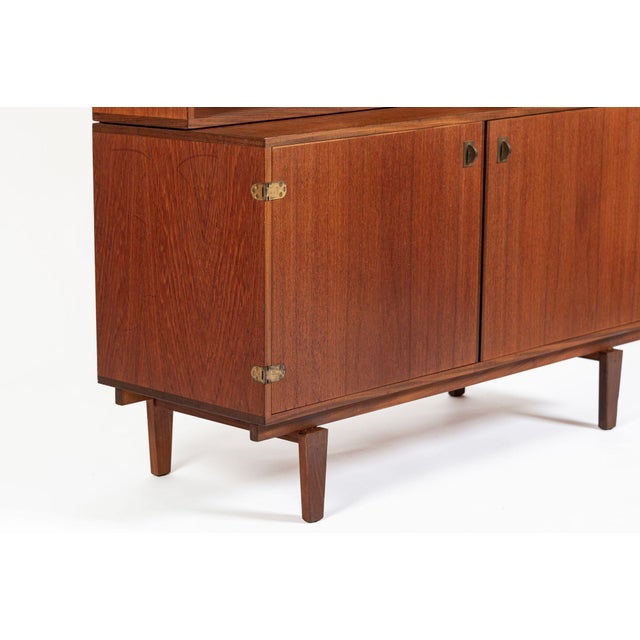 Danish Mid-Century Modern Teak Bookcase Cabinet by Peter Løvig Nielsen, 1960s For Sale - Image 11 of 18