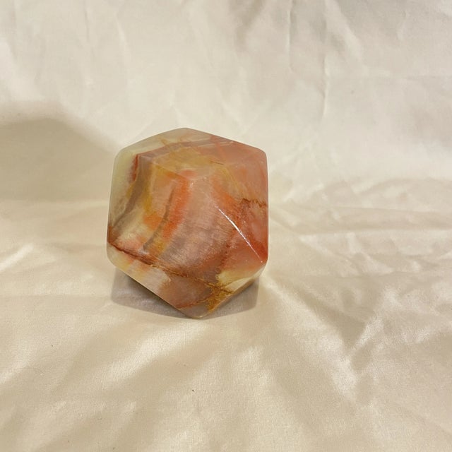 Mid 20th Century Polished Orange Agate Paper Weight For Sale - Image 5 of 10