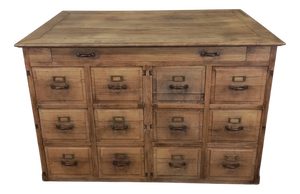 Oak Workshop Cabinet with Drawers, 1890s