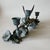 Blue Vintage Spi Triple Candelabra: Pewter, Verde-Patina, Morning Glory Hummingbird For Sale - Image 8 of 18