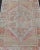 1940s Turkish Oushak Vintage Carpet in Light Orange, Light Blue and Multi Colors 2'8"x3'9" For Sale - Image 5 of 10