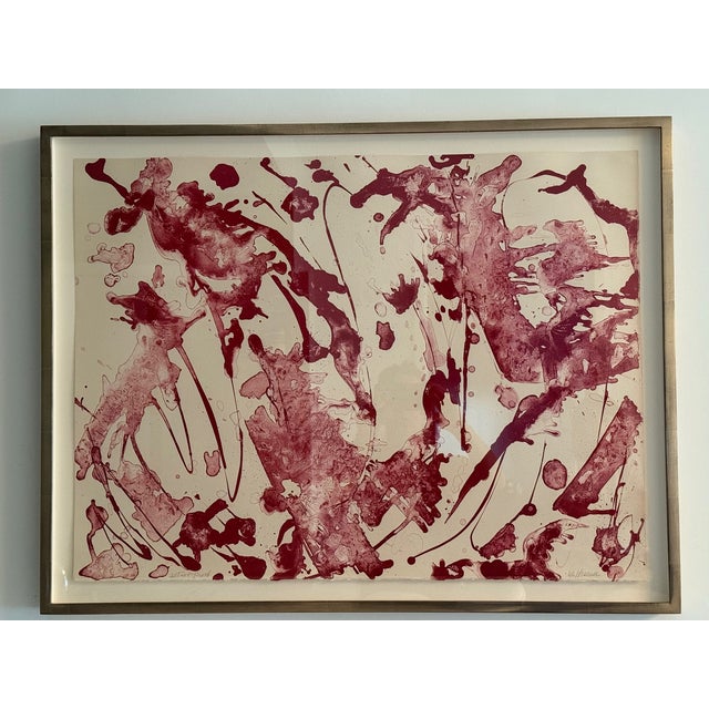 "Rose Stone" lithograph, from Primary Series 1969. Signed lower right and numbered lower left. Lee Krasner was a major...