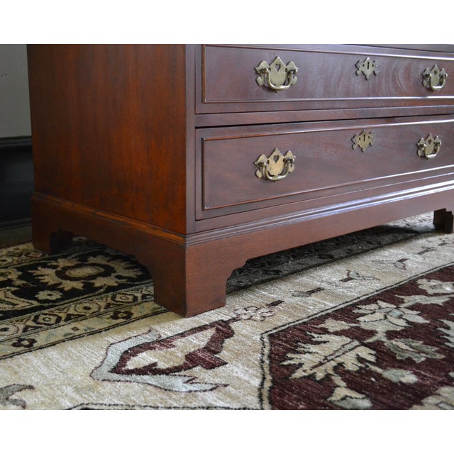 20th Century Mahogany Slant Front Secretary Desk For Sale In Boston - Image 6 of 9