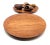 Chestnut 1950s Teak Wood Plates, a Pair For Sale - Image 8 of 10