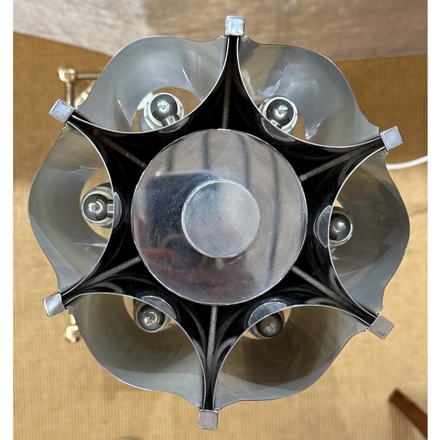 Maison Charles Organ Table Lamp by Jacques Charles for Maison Charles, 1965 For Sale - Image 4 of 7