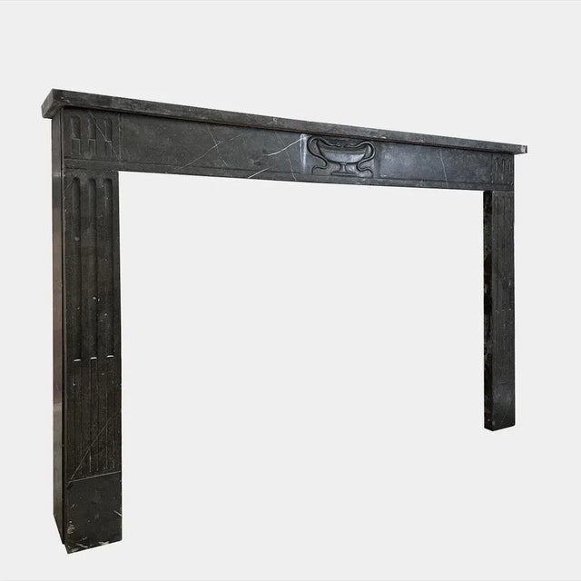 Louis XVI French Marble Fireplace Mantel, 1780s For Sale - Image 3 of 5