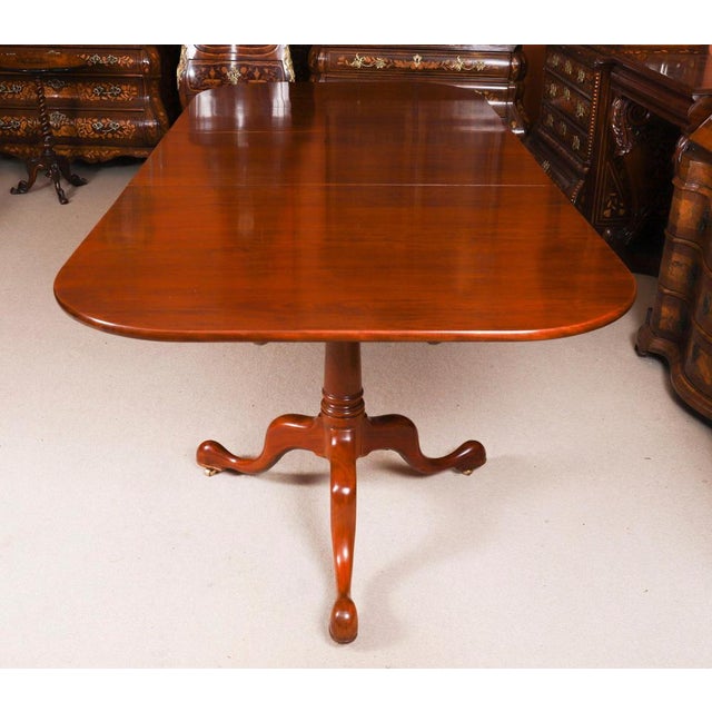 Vintage Regency Revival Dining Table and Chairs by William Tillman, 1980s, Set of 9 For Sale - Image 4 of 18