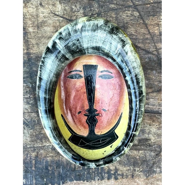 Late 20th Century Vintage Mexican Ceramic Decorative Bowl For Sale - Image 5 of 12
