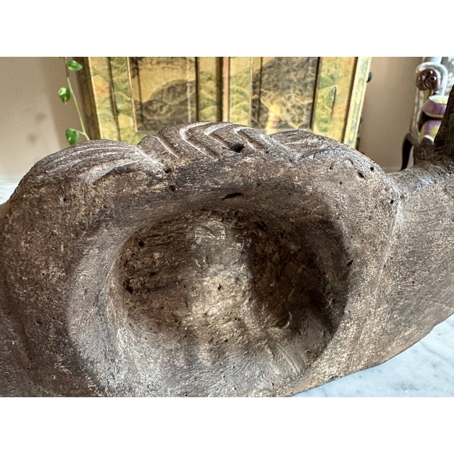 Wooden Cherub Head with Glass Eyes, 1800s For Sale - Image 10 of 12