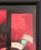 Late 20th Century David Adickes "Red and Black Cubist with White" Modern Red-Toned Abstract Geometric Painting, 20th Century For Sale - Image 5 of 10