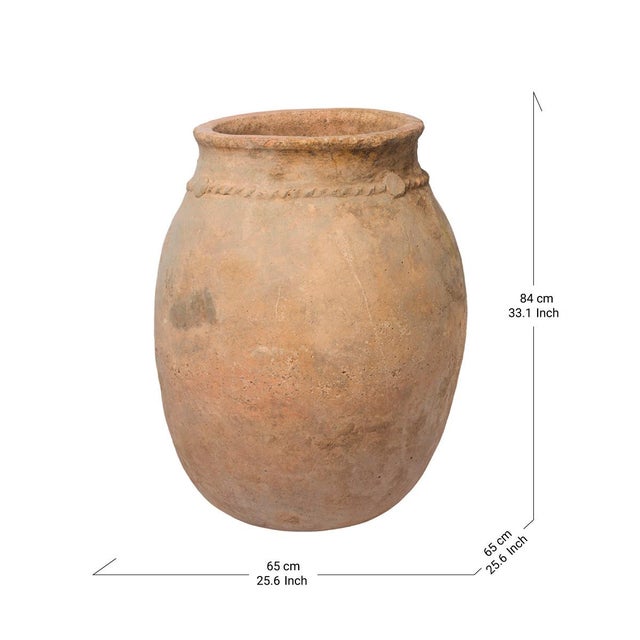 Early 20th Century Early 20th Century Antique Berber Unglazed Clay Storage Jar, Morocco For Sale - Image 5 of 5