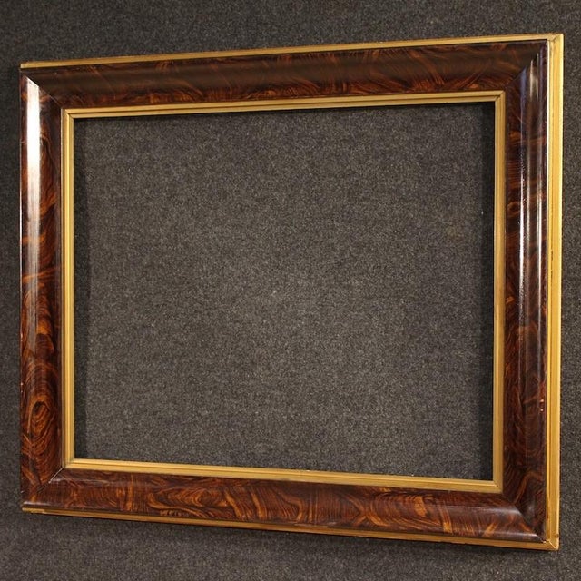 1950s Vintage Lacquered and Gilded Wooden Frame, 1950 For Sale - Image 5 of 14